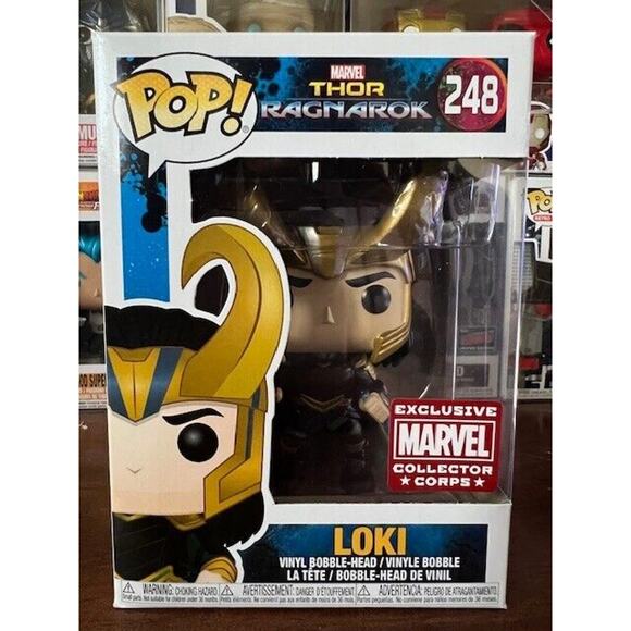 FUNKO POP! Loki #248 Marvel Thor Ragnarok Marvel Collector *Corps* Exclusive - Picture 2 of 9